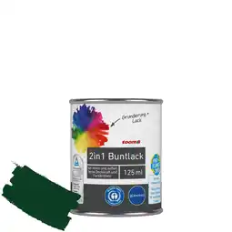 toom Baumarkt toom 2in1 Buntlack 'Morgentau' moosgrün glänzend 125 ml Angebot