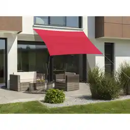 toom Baumarkt Schneider Sonnensegel 'Lanzarote' rot 300 x 250 cm Angebot