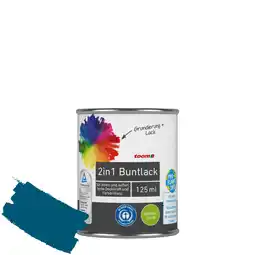 toom Baumarkt toom 2in1 Buntlack 'Blaupause' enzianblau seidenmatt 125 ml Angebot
