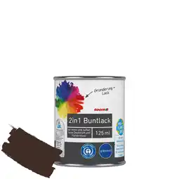 toom Baumarkt toom 2in1 Buntlack 'Edelbraun' schokobraun glänzend 125 ml Angebot