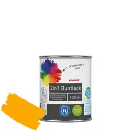 toom Baumarkt toom 2in1 Buntlack 'Sonnenblume' orangegelb seidenmatt 125 ml Angebot