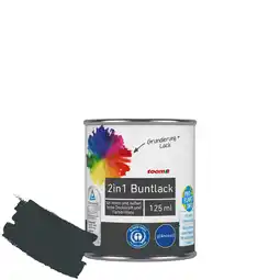 toom Baumarkt toom 2in1 Buntlack 'Schattenspiel' anthrazitfarben glänzend 125 ml Angebot