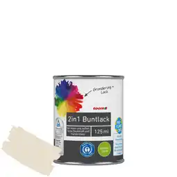toom Baumarkt toom 2in1 Buntlack 'Bergkristall' cremeweiß seidenmatt 125 ml Angebot