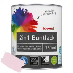 toom Baumarkt toom 2in1 Buntlack 'Flamingo' rosa seidenmatt 750 ml Angebot