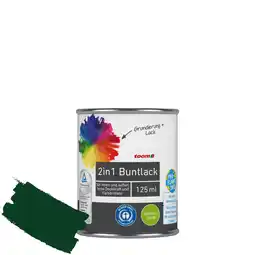 toom Baumarkt toom 2in1 Buntlack 'Morgentau' moosgrün seidenmatt 125 ml Angebot