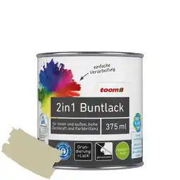 toom Baumarkt toom 2in1 Buntlack 'Salbeiduft' zartgrün seidenmatt 375 ml Angebot