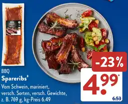 Aldi Süd BBQ Spareribs Angebot