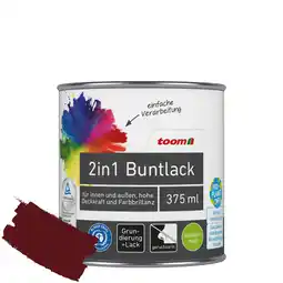 toom Baumarkt toom 2in1 Buntlack 'Abendrot' purpurrot seidenmatt 375 ml Angebot