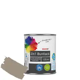 toom Baumarkt toom 2in1 Buntlack 'Treibholz' hellbraun seidenmatt 125 ml Angebot