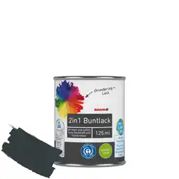 toom Baumarkt toom 2in1 Buntlack 'Schattenspiel' anthrazitfarben seidenmatt 125 ml Angebot