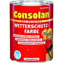 toom Baumarkt Consolan Wetterschutzfarbe dunkelbraun 750 ml Angebot