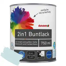 toom Baumarkt toom 2in1 Buntlack 'Atempause' hellblau glänzend 750 ml Angebot