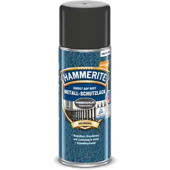 toom Baumarkt Hammerite Metallschutzlack-Spray Hammerschlag-Effekt dunkelgrau 400 ml Angebot