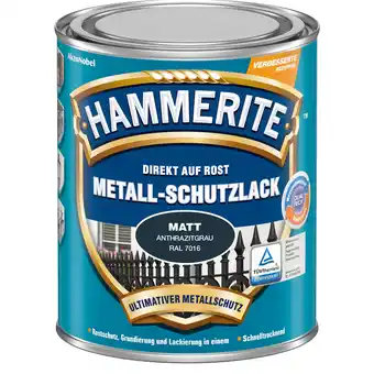 toom Baumarkt Hammerite Metallschutzlack anthrazitgrau matt 250 ml Angebot