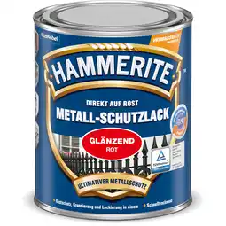 toom Baumarkt Hammerite Metallschutzlack rot glänzend 750 ml Angebot
