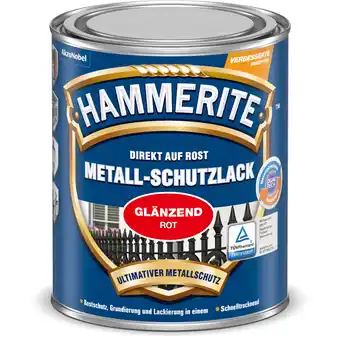 toom Baumarkt Hammerite Metallschutzlack rot glänzend 750 ml Angebot
