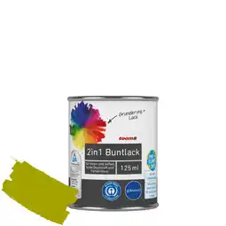 toom Baumarkt toom 2in1 Buntlack 'Frühlingswiese' limettengrün glänzend 125 ml Angebot