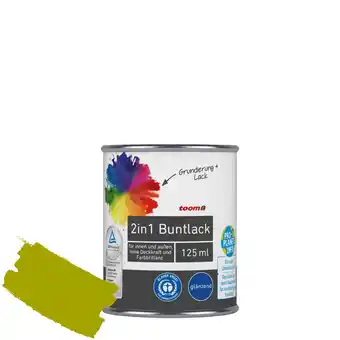 toom Baumarkt toom 2in1 Buntlack 'Frühlingswiese' limettengrün glänzend 125 ml Angebot