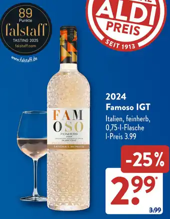 Aldi Süd 2024 Famoso IGT Angebot