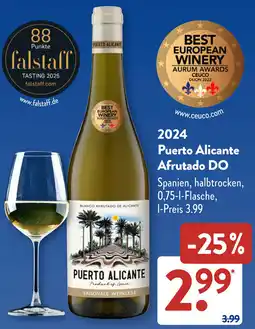 Aldi Süd 2024 Puerto Alicante Afrutado DO Angebot