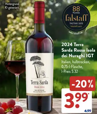 Aldi Süd 2024 Terra Sarda Rosso Isola dei Nuraghi IGT Angebot