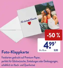 Aldi Süd Foto-Klappkarte Angebot