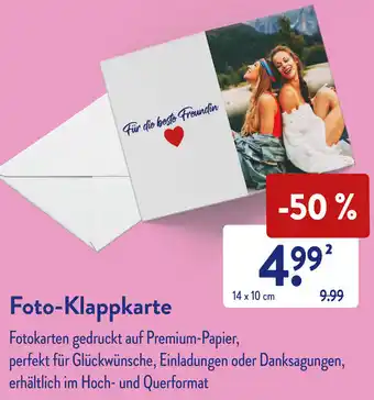 Aldi Süd Foto-Klappkarte Angebot