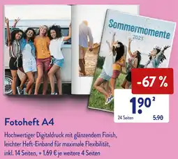Aldi Süd Fotoheft A4 Angebot
