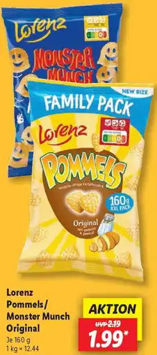 Lidl Lorenz Pommels/ Monster Munch Original Angebot