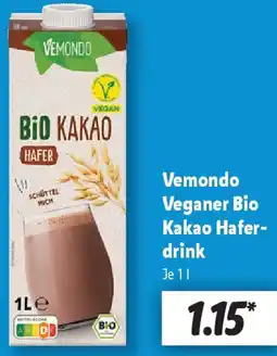 Lidl Vemondo Veganer Bio Kakao Haferdrink Angebot