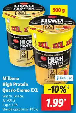 Lidl Milbona High Protein Quark-Creme XXL Angebot