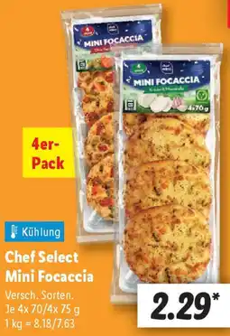 Lidl Chef Select Mini Focaccia Angebot