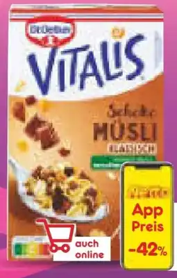 Netto Marken-Discount Dr. Oetker Vitalis Schoko Müsli klassisch Angebot