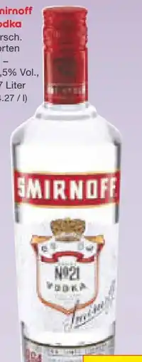 Netto Marken-Discount Smirnoff Vodka No. 21 Angebot