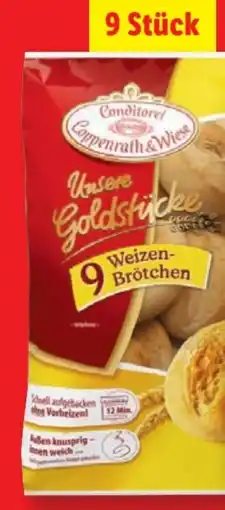 Lidl Coppenrath & Wiese Unsere Goldstücke 9 Weizenbrötchen Angebot