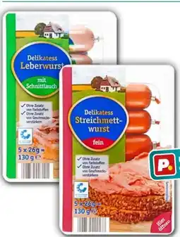 PENNY Delikatess Streich-Minis Leberwurst Angebot