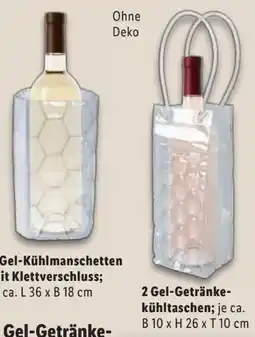Lidl 2 Gel-Getränkekühltaschen Angebot