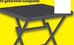 Lidl Livarno Home Alu-Glastisch Houston Angebot