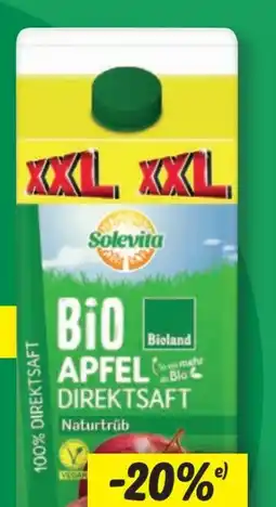 Lidl Solevita Bio-Apfelsaft Angebot