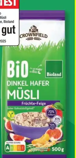 Lidl Crownfield Bio Dinkel Hafer Müsli Angebot
