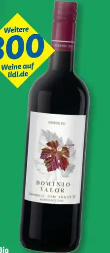 Lidl Tierra de Castilla Dominio Valor Bio Rotwein Angebot