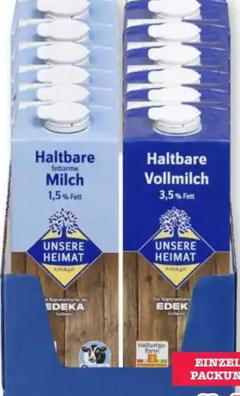 Scheck-in-Center Unsere Heimat Echt & Gut Haltbare Fettarme Milch Angebot