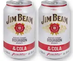 Scheck-in-Center Jim Beam Bourbon Whiskey & Cola Angebot