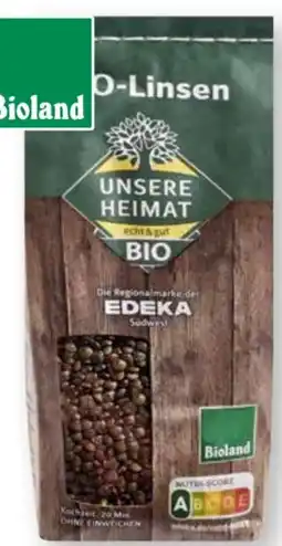 Scheck-in-Center Unsere Heimat Echt & Gut Bio Grüne Linsen Angebot