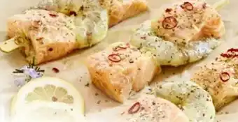 Edeka Spieße Lachsfilets & Garnelen Mariniert Angebot