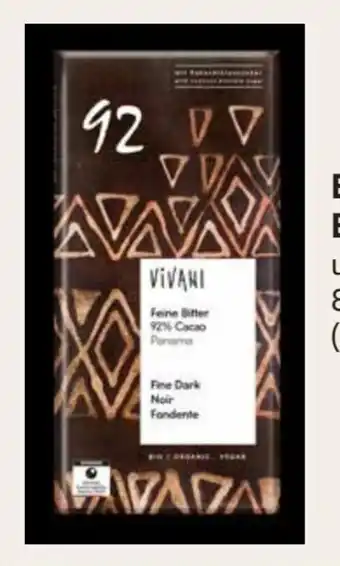 Edeka Vivani Bio Feine Bitterschokolade Angebot