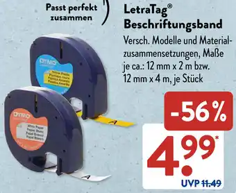 Aldi Süd LetraTag Beschriftungsband Angebot