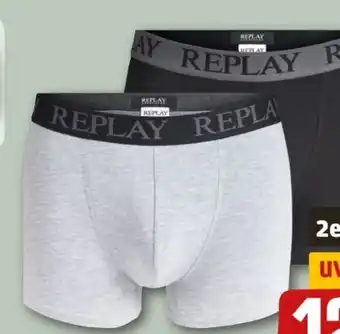 REWE Center Replay Herren-Boxershort 2er Pack Angebot