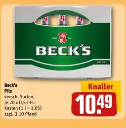 REWE Center Beck's Pils Angebot