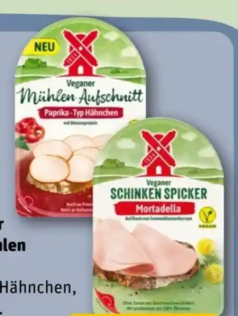 REWE Center Rügenwalder Mühle Mühlen Aufschnitt Paprika Typ Hähnchen Angebot